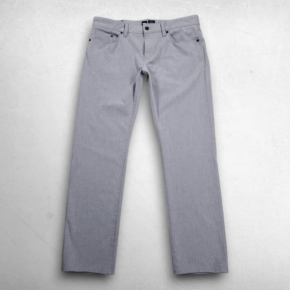 HUGO BOSS Performance Delaware Slim Fit Pants Men 34x32 Gray Stretch Tech Golf